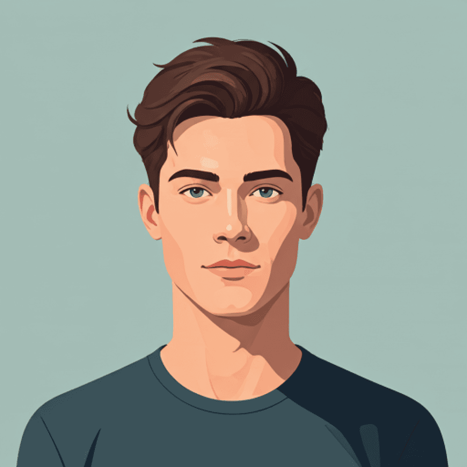 Illustrated portrait of Jesvian Villarroel