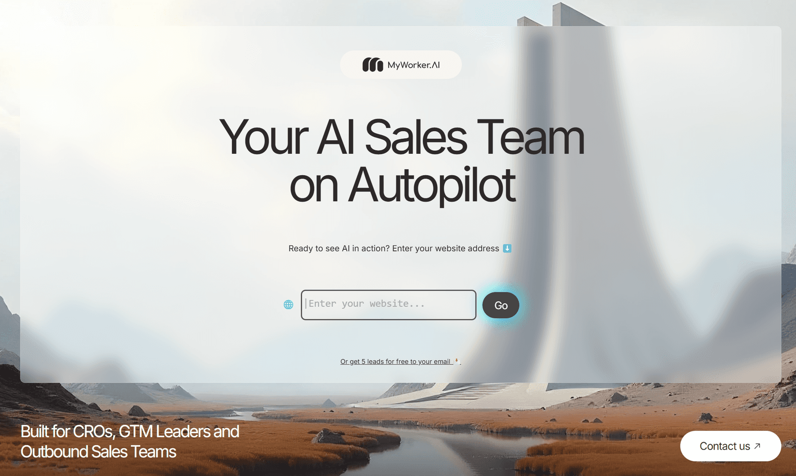 The current MyWorker.AI flow for finding leads, annotated with pain points